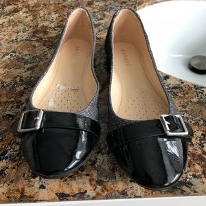 Black and silver shoes